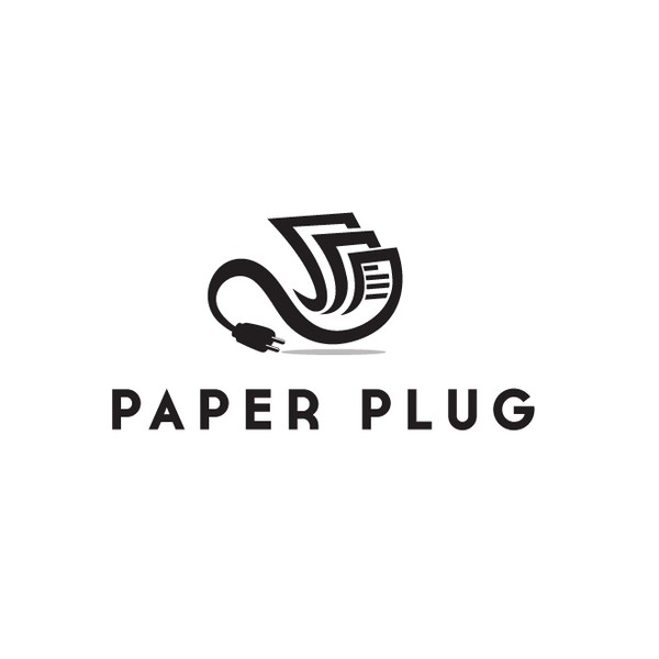 Design by dijkstra titled "Create a stand-out, imaginative logo for my publishing company Paper Plug"