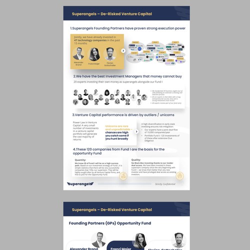 short presentation / teaser for investment fund Design by Creativedzine