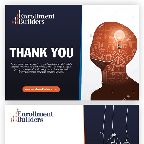 Design a thank you card for us to send to clients using our ad creative as inspiration Design von Studio Eight