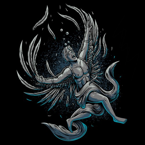 Icarus drowned Design by thegarapan