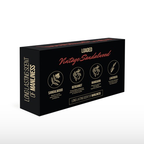 Men's Dryer Sheet Box Design Contest Design by Haroska Studio