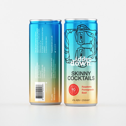 Premium Slim Can Packaging Design for a Global Award Winning Premixed Alcoholic Cocktail Brand Design by eolinart