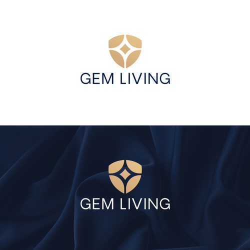 Geometrical, minimalist, modern brand design for Gem Living Design by Gaile Caceres