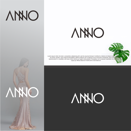 Craft a Unique Wordmark and Monogram for ANNO's Luxury Evening Wear Design von DLVASTF ™