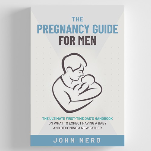 Cover design for a pregnancy guide for men Design by zaRNic