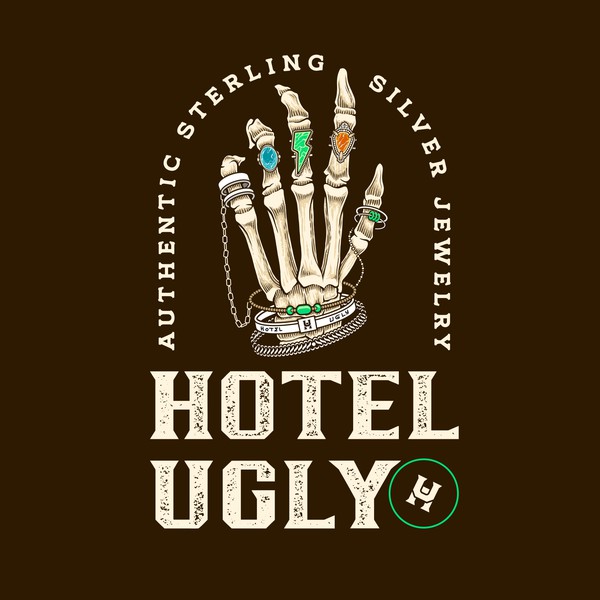 Design by Vectamodd titled "RUSTIC JEWELRY HOTEL UGLY LOGO"