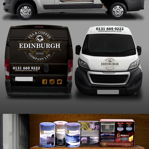 Design a show stopping Van Wrap for Edinburgh Tea and Coffee Co. Design by MasterWraps™