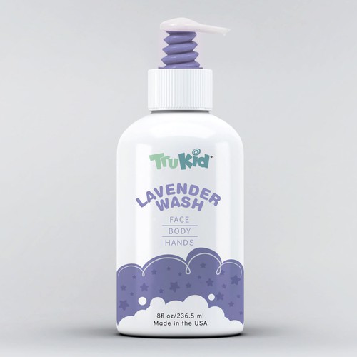 Design a simple, modern, soothing product label for a kids skincare product! Design by Shereef_CM