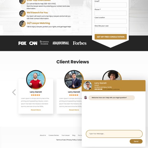 Design a Landing Page for Attorney.com Design by Rith99★ ★ ★ ★ ★