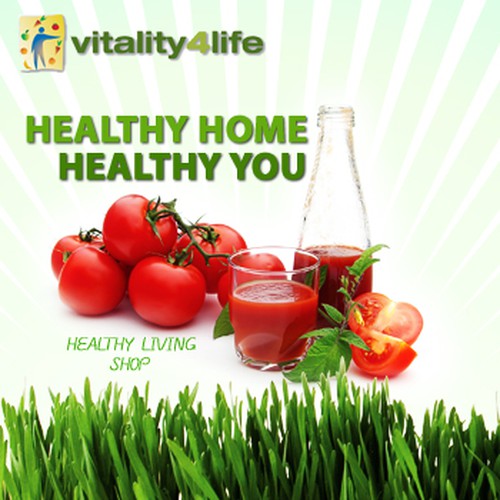 banner ad for Vitality 4 Life Design por Veacha Sen