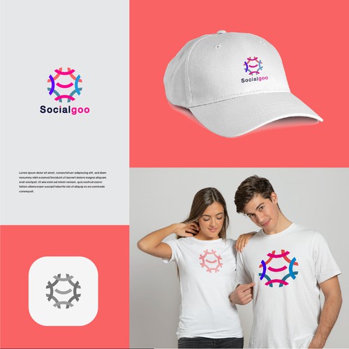 "Promote social good activities." winning PowerPoint template