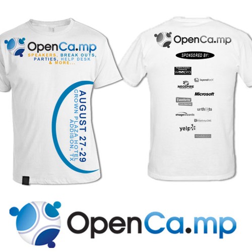 1,000 OpenCamp Blog-stars Will Wear YOUR T-Shirt Design! デザイン by C-town designs