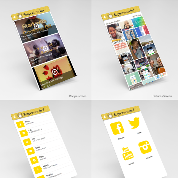 Suppertime Chef App Design