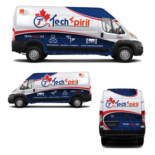 Design a Van Wrap for security systems installation Company Design by Konstantin Graphics