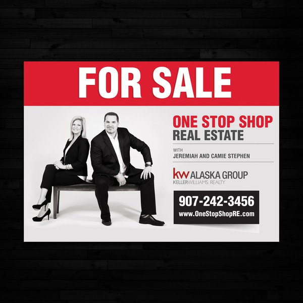 4 Sale Sign and Business Cards to match!