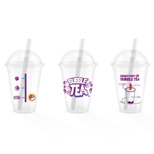 Bubble Tea Plastic Share Cups - BubbleTeaology