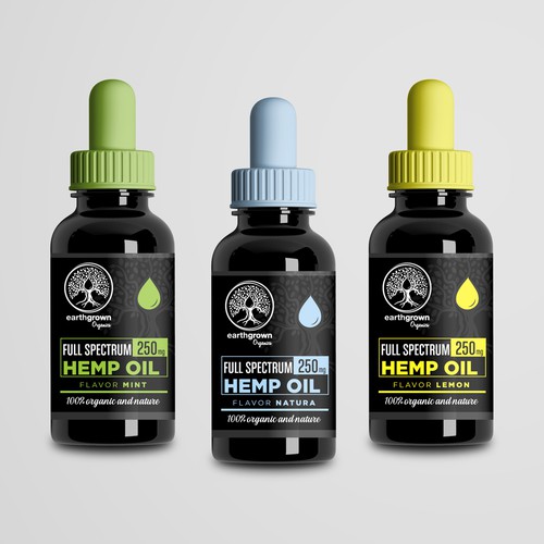 Create a Tincture Bottle Label for Our New CBD Oil / Hemp Oil Organic Supplement Line Product