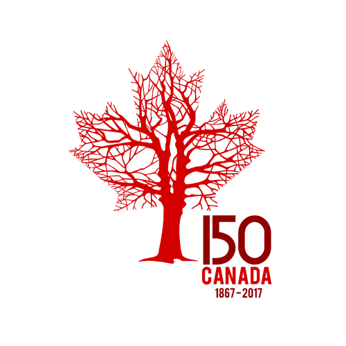 Community contest: Design Canada’s 150th birthday logo! Design by blackcat studios