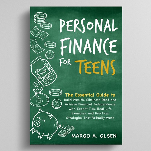 Cover design for a book about personal finance that will appeal to Gen Z Design by Dynaaa