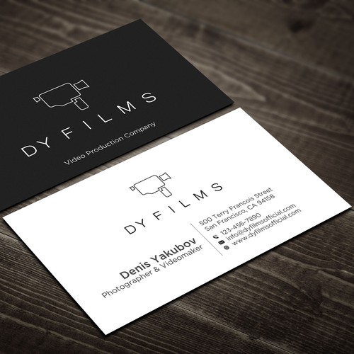 Business card for video production company Design by Rskylight