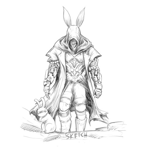 Assassin Rabbit Graphic Design by shutterscream