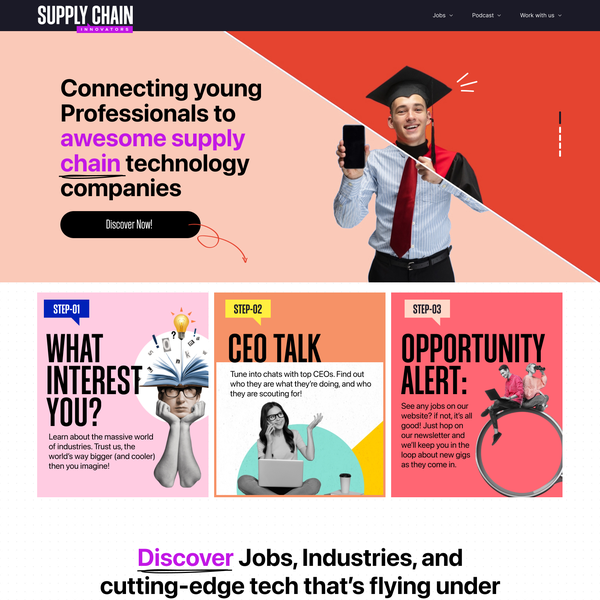 Content, Blog and Podcast site for Supply Chain 