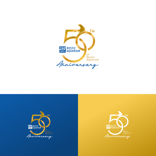 Mystic Aquarium Needs Special logo for 50th Year Anniversary Design by zafranqamraa