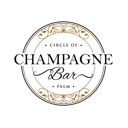 Luxury and modern Champagne Bar logo Design by Jacob Gomes