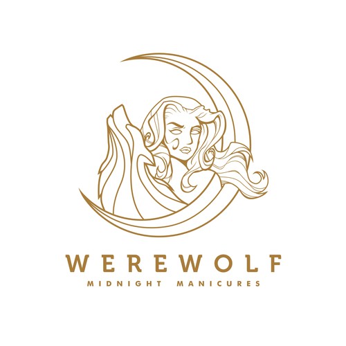 99d: Werewolf Midnight Manicures logo Design by Yulianto.dedy