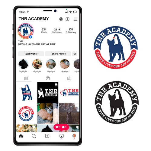 Calling all cat lovers! Design an online TNR (Trap-Neuter-Return) Academy logo and save cats! Design by THE DESIGNSTER