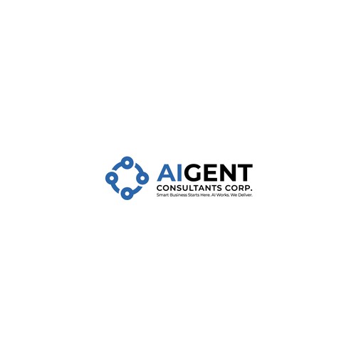AI Agent Company: Appealing to small to medium sized businesses. Design by oakbrand™