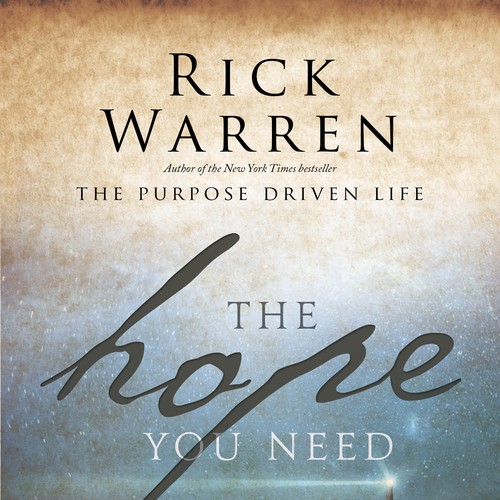 Design Rick Warren's New Book Cover Design réalisé par tracytaylor