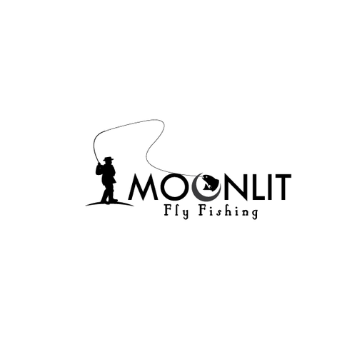 Fly Fishing Logo for Moonlit Fly Fishing Logo design contest
