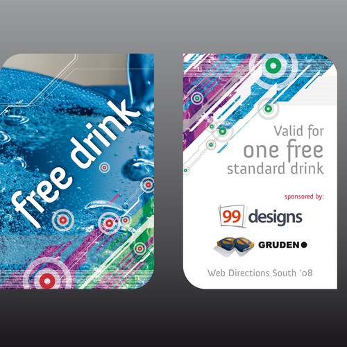 Design the Drink Cards for leading Web Conference! Design by imnotkeen