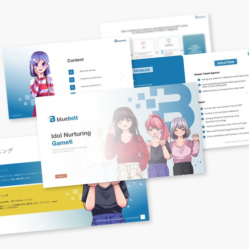 Pitch Deck - New Generation Vtuber in Metaverse Design by YuhuuSTD