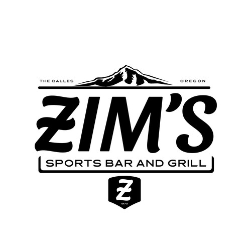 Modernized, bad ass logo for a small town sports bar! Design by pmo
