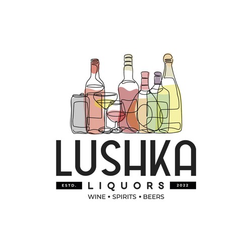 Catchy & Powerful Liquor Store Logo Design by M. Castillo Design