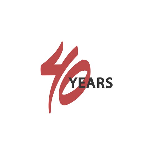 Looking for a modern, expressive 40 years jubilee logo Design by kungs