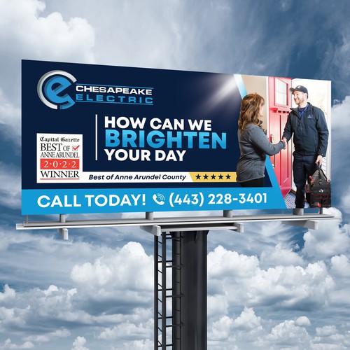 Chesapeake Electric Billboard Design by SoftSkills