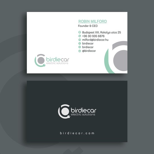 business card for company called birdie Design by lprassida