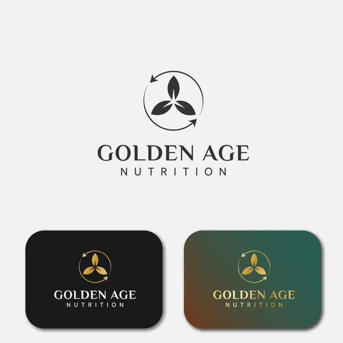 Create a premium looking logo for Golden Age Nutrition Design by E&S Designs