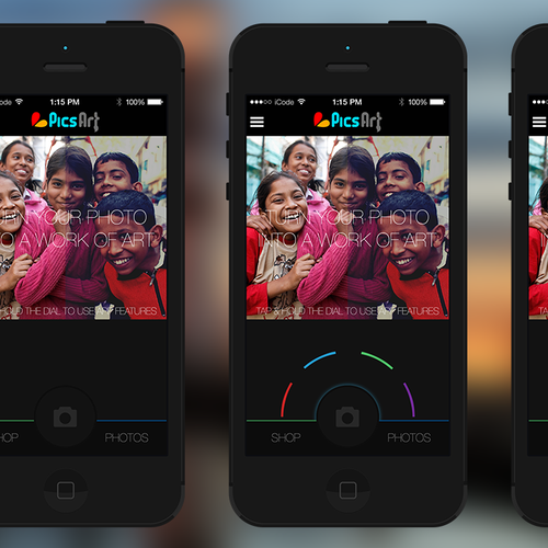 Award winning design for best in class mobile app PicsArt Design by muchanis