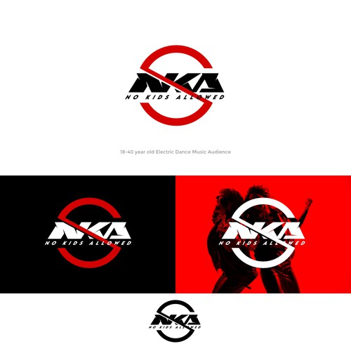 DJ Name Logo Needed for Marketing- NKA (No Kids Allowed) Design by chilibrand