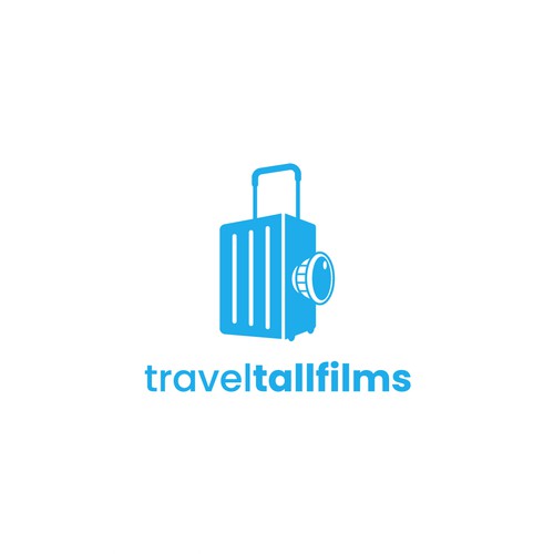 Minimalist logo for what I do: create travel films in vertical format. Réalisé par FASVlC studio