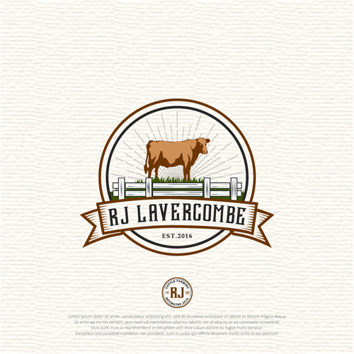 Cattle Farming Logo-ontwerp door ARIAL studios