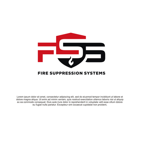 Redesign of fire suppression logo Ontwerp door supri™