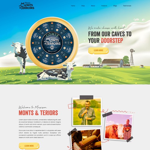 Cheese company Design by UD_Pro