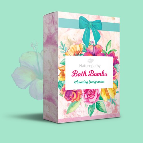 Design a Gift Package for Naturopathy Bath Bombs Design por Daria V.