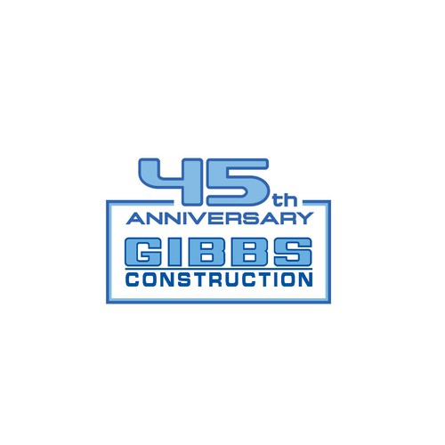 Modern & Creative Logo for our Construction Company 45th Anniversary Design by luce y turo