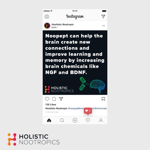 Burgeoning biohacking and human optimization brand in search of innovative logo and branding Design by P O L _ D 3 S I G N